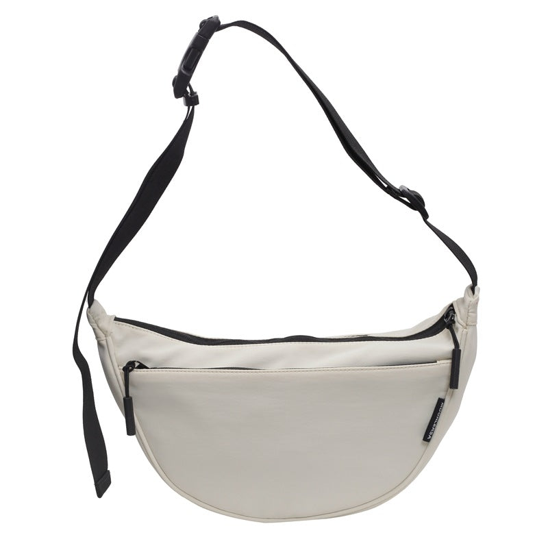 Shoulder bag with adjustable strap and multiple compartments
