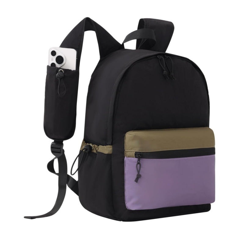 Urban everyday backpack with practical compartments for smartphone and accessories