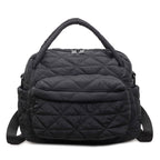 Quilted Multi-Pocket Travel Bag