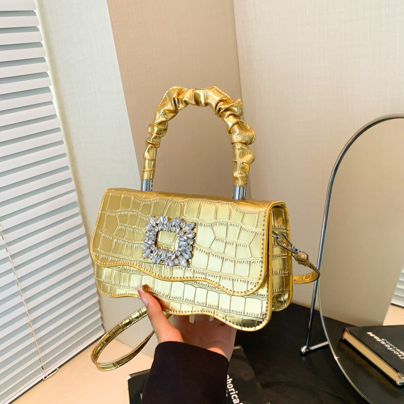 Glamorous Crocodile Texture Evening Handbag