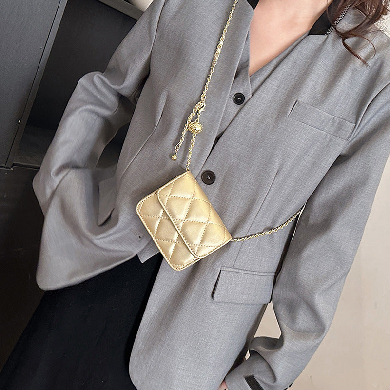 Women's mini crossbody bag with shiny chain and charming pendant-https://detail.1688.com/offer/771499177012.html-Calm Wears-Braun-nothing-Calm Wears