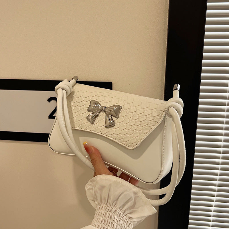 Chic Bow-Detail Handheld Clutch Bag