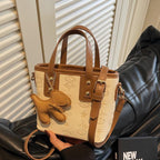 Ladies Mini Handbag with Playful Pendant-https://detail.1688.com/offer/895068907147.html-Calm Wears-Braun-Size: With pendant-Calm Wears