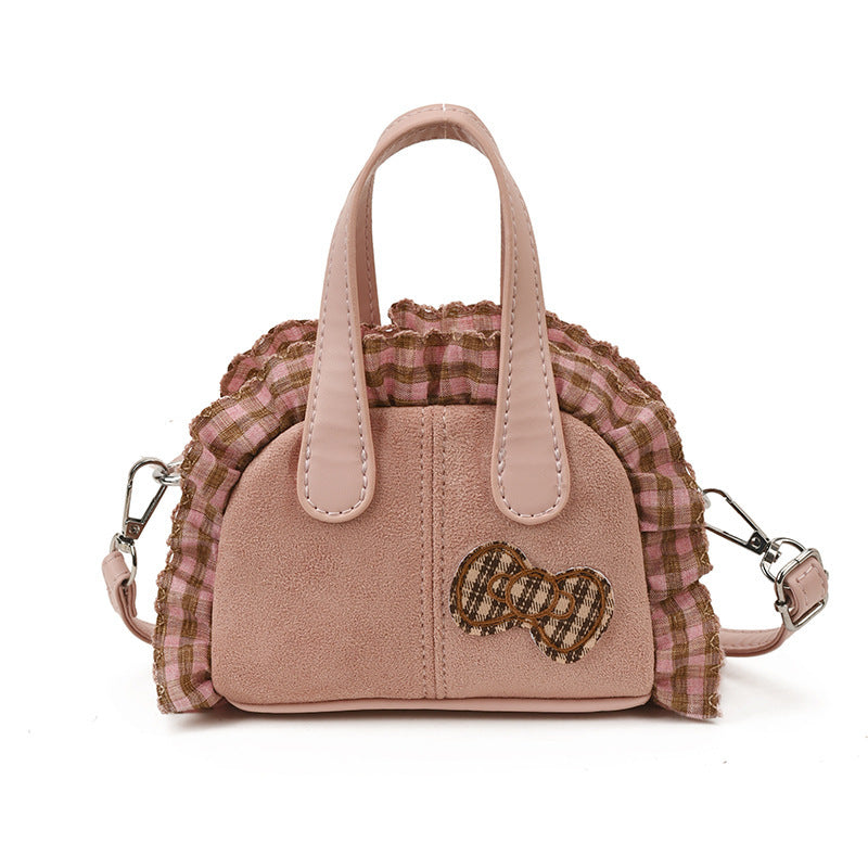 Women's Mini Hobo Bag with Playful Ruffle Design-https://detail.1688.com/offer/987596376084.html-Calm Wears-Rosa-nothing-Calm Wears