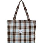 Stylish Plaid Tote Bag