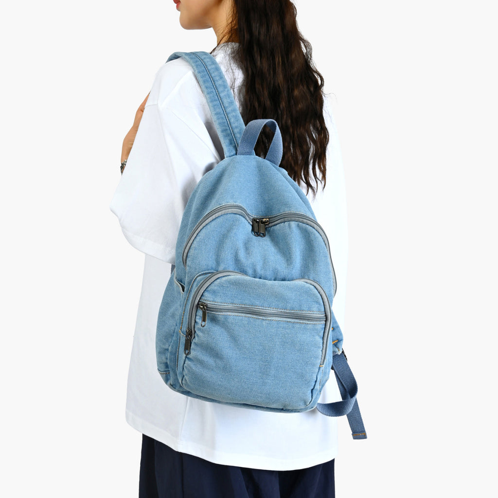 Casual Denim Backpack Calm Wears