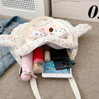 Plush Backpack with Cute Lamb Design