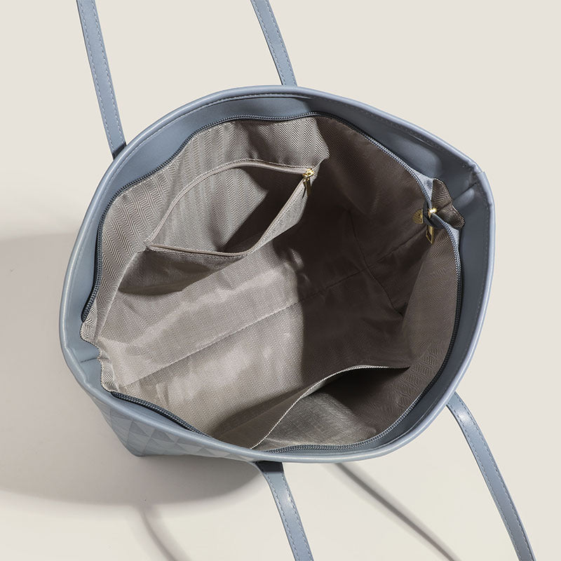 Women's tote bag with elegant diamond design and practical inner compartments-https://detail.1688.com/offer/797064554116.html-Calm Wears-Black-nothing-Calm Wears