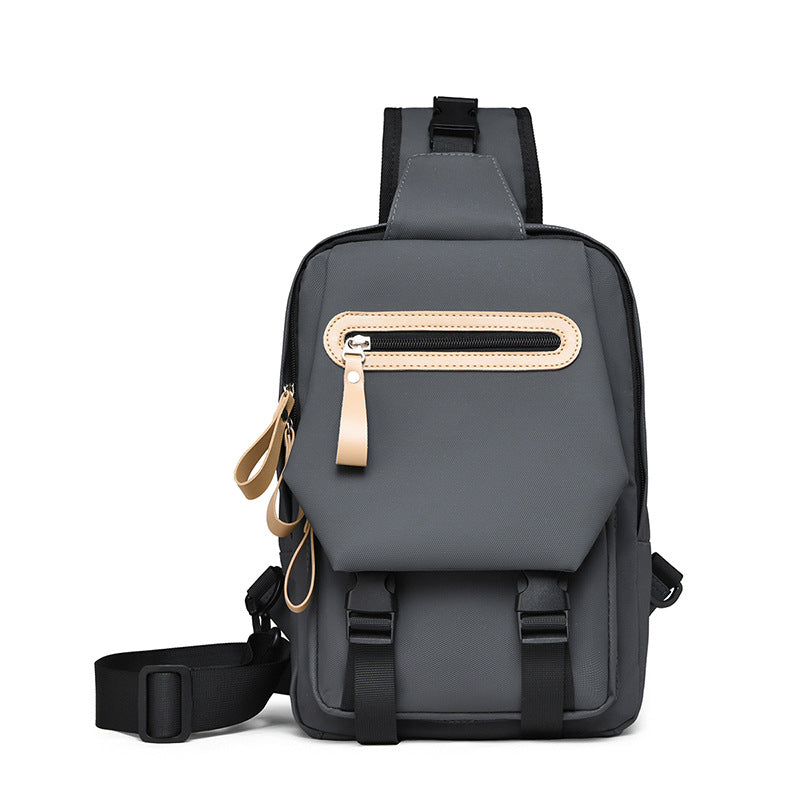 Unisex Modern Multi-Pocket Crossbody Sling Bag