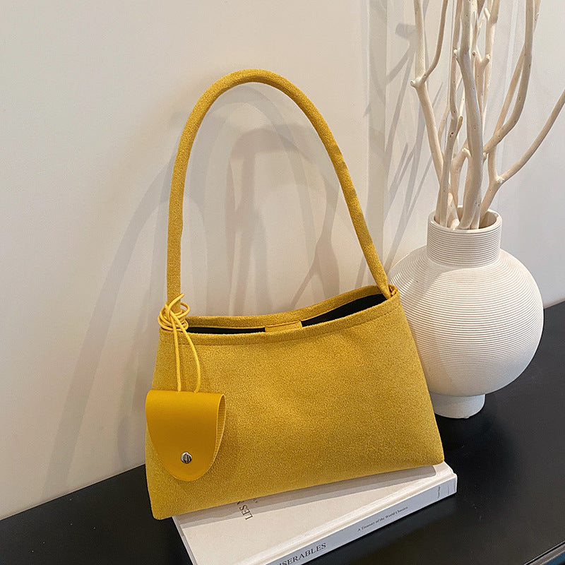 Textured Fabric Shoulder Bag