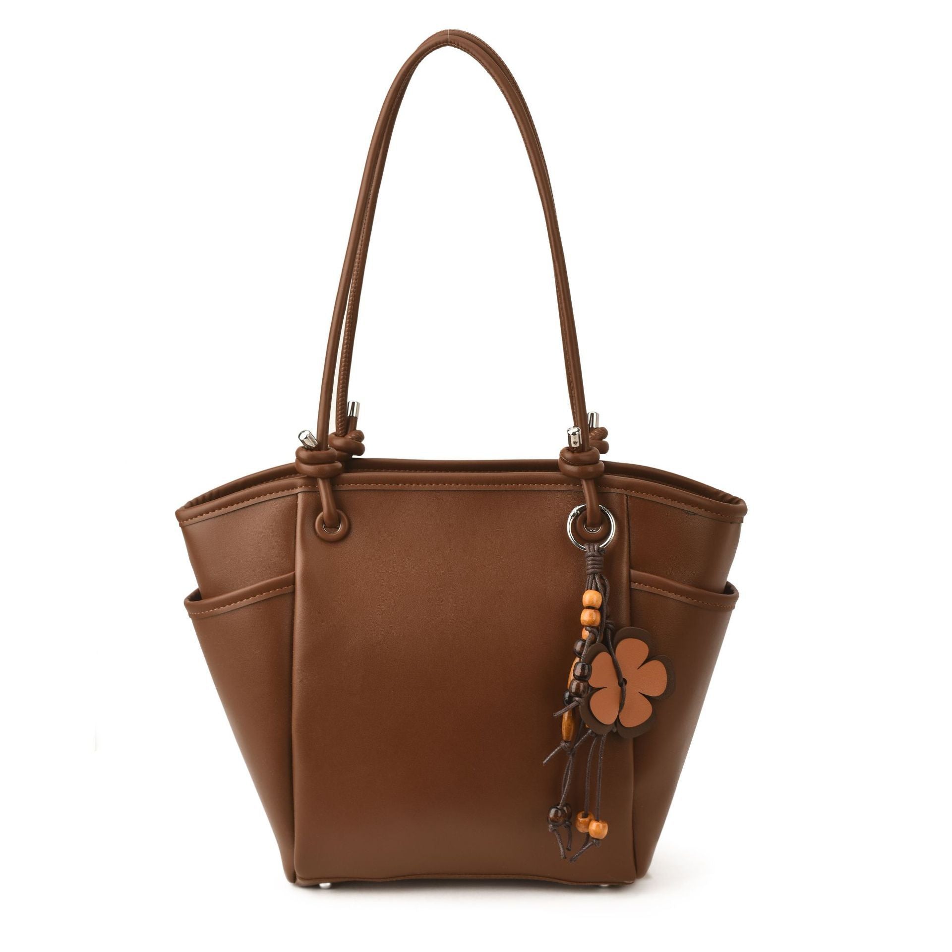 Women's practical shoulder bag with charming appliqués-https://detail.1688.com/offer/1002131836758.html-Calm Wears-Braun-Size: without pendant-Calm Wears