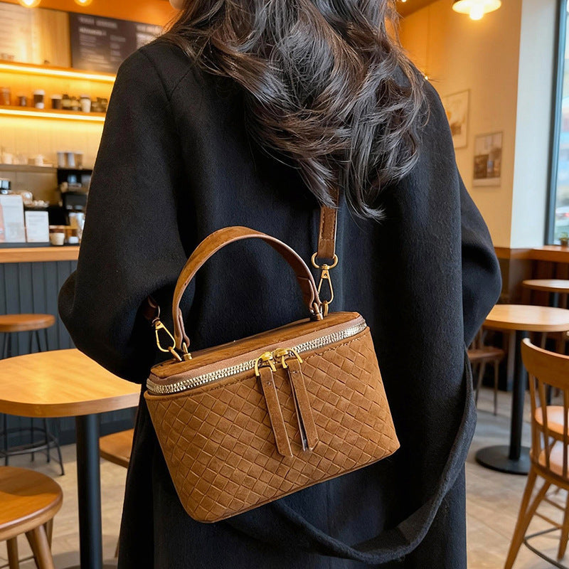 Women's structured shoulder bag with detachable carrying strap-https://detail.1688.com/offer/991205475766.html-Calm Wears-Braun-nothing-Calm Wears