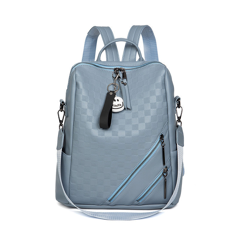 Checkered Pattern Stylish Backpack