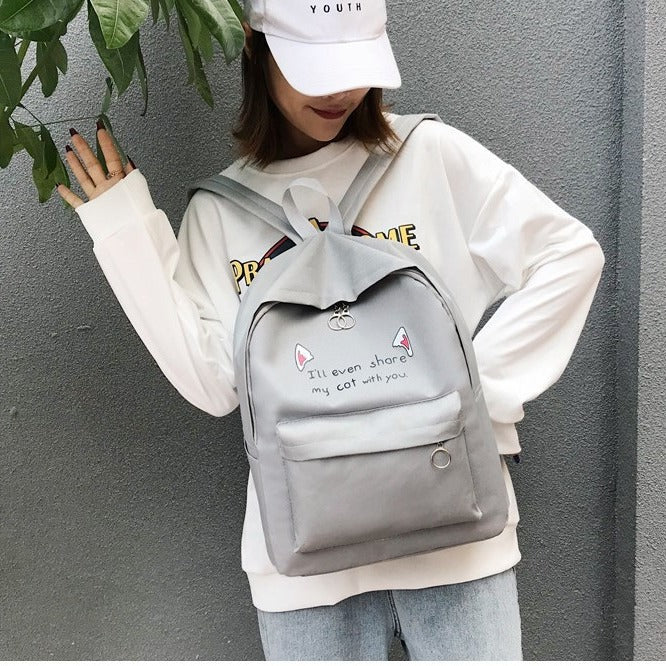 Cute Cartoon Animal-Themed Backpack