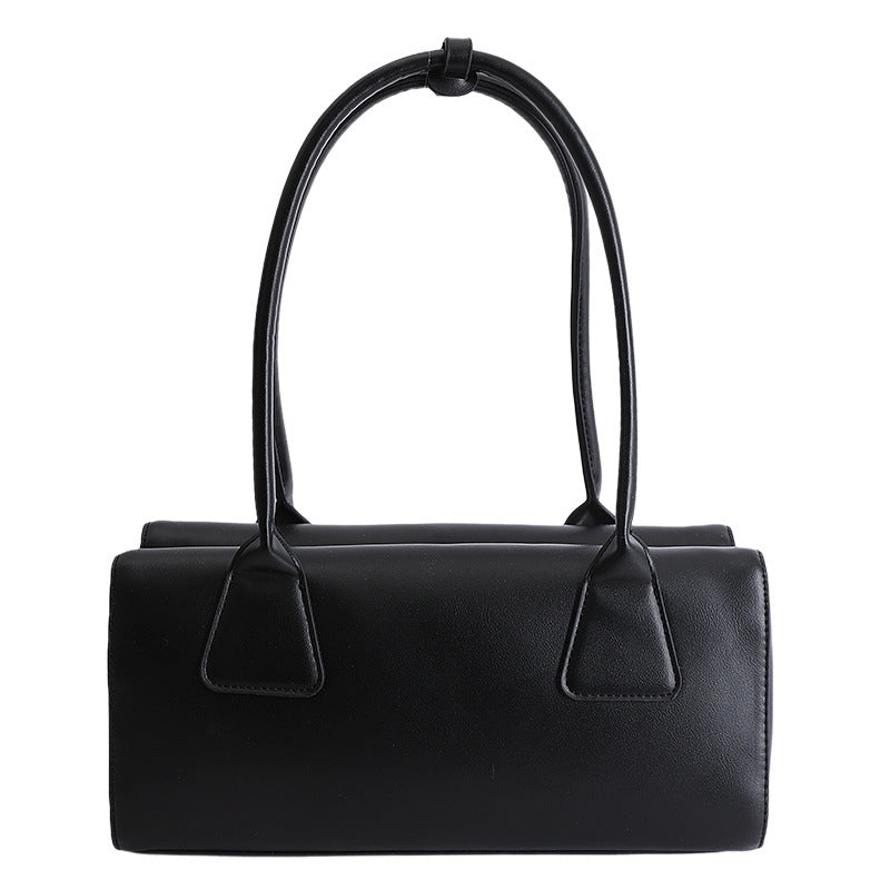 Ladies elegant handbag with minimalist silhouette-https://detail.1688.com/offer/1024964435453.html-Calm Wears-Black-nothing-Calm Wears