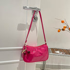 WoGlossy Textured Handheld Crossbody Bag