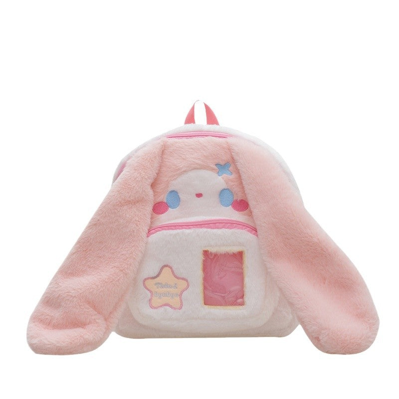 Plush Backpack in Cute Bunny Design