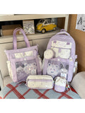 Plush School Backpack Set