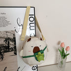 Plush Shoulder Bag in Animal Design
