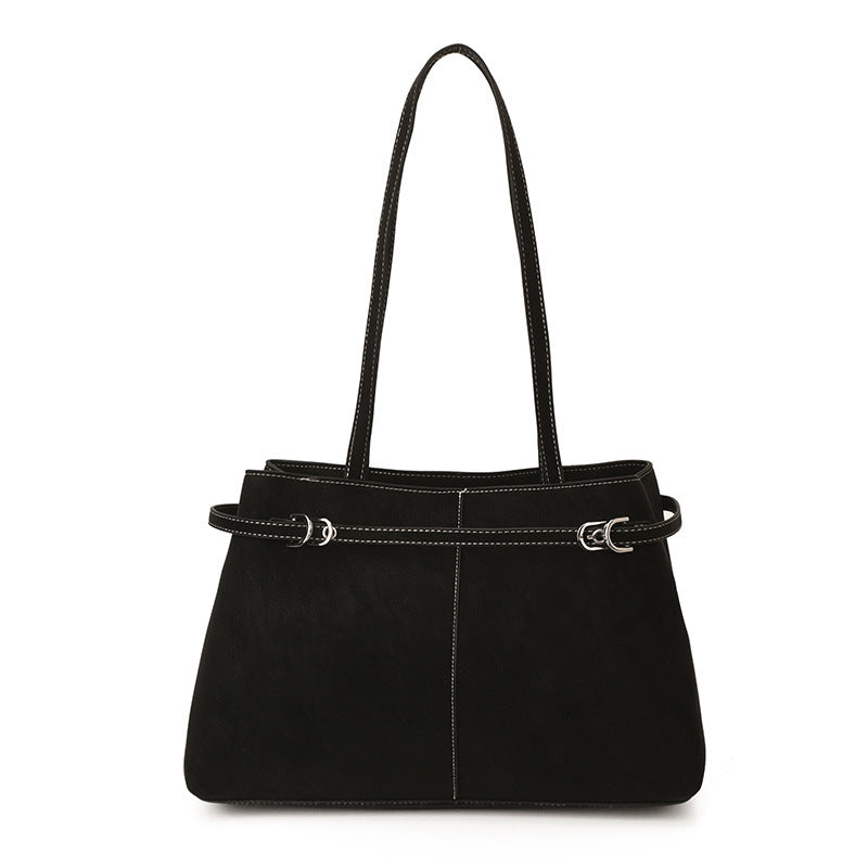 Women's Tote Bag made of high-quality synthetic leather with an elegant shoulder strap-https://detail.1688.com/offer/1006623706819.html-Calm Wears-Black-nothing-Calm Wears