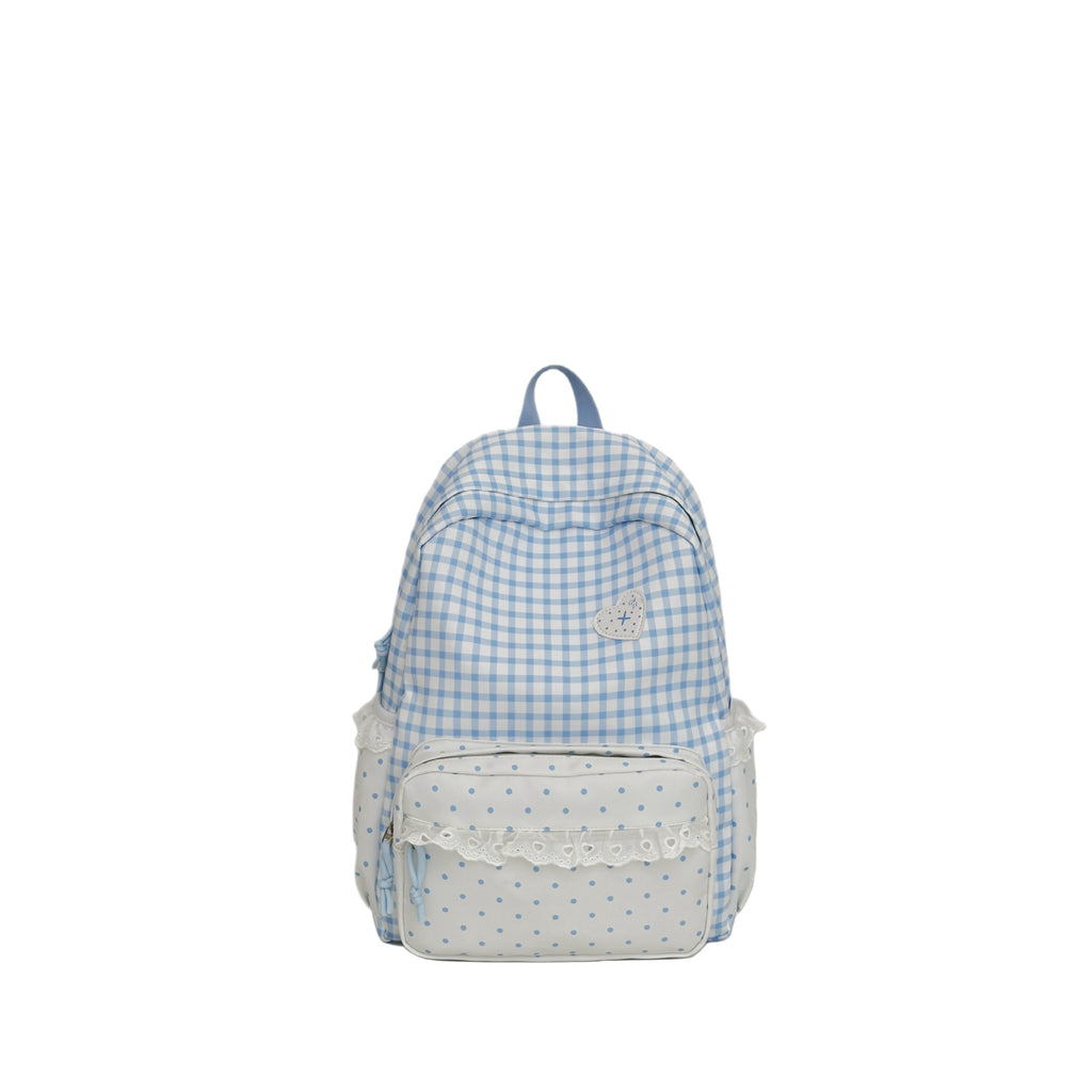 Whimsical Gingham Pattern Backpack