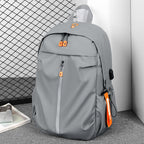 Ergonomic everyday backpack with innovative compartments and waterproof material