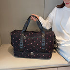 Chic Floral Print Travel Duffle