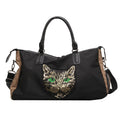 Stylish Cat Printed Weekend Duffle Bag