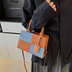 Geometric Patterned Handheld Tote Bag