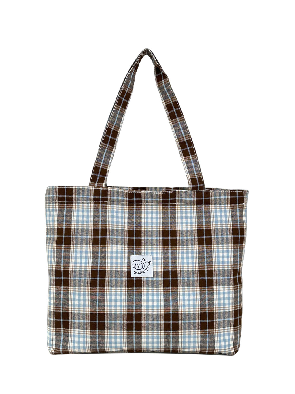 Stylish Plaid Tote Bag