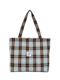 Stylish Plaid Tote Bag