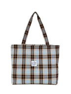 Stylish Plaid Tote Bag