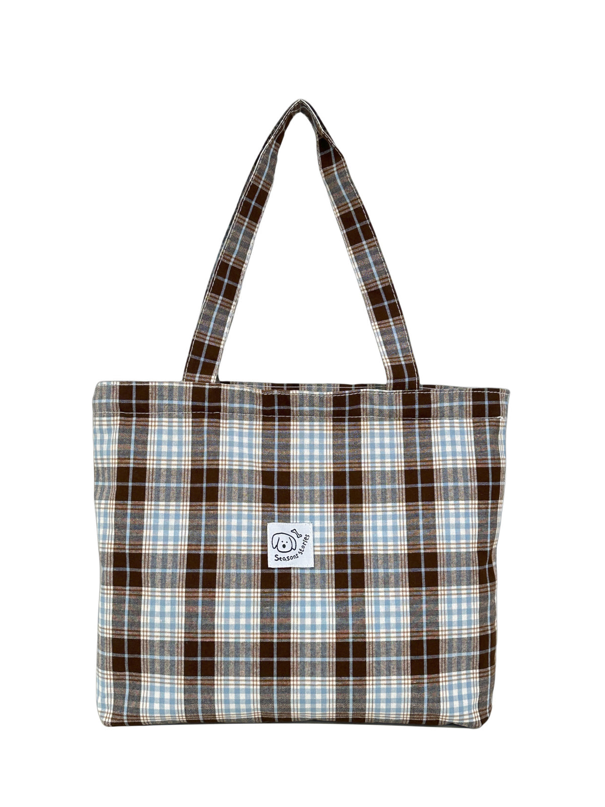 Stylish Plaid Tote Bag