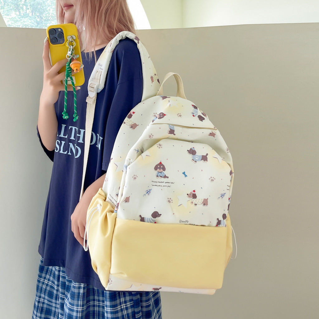 Backpack with Playful Animal Design and Large Storage