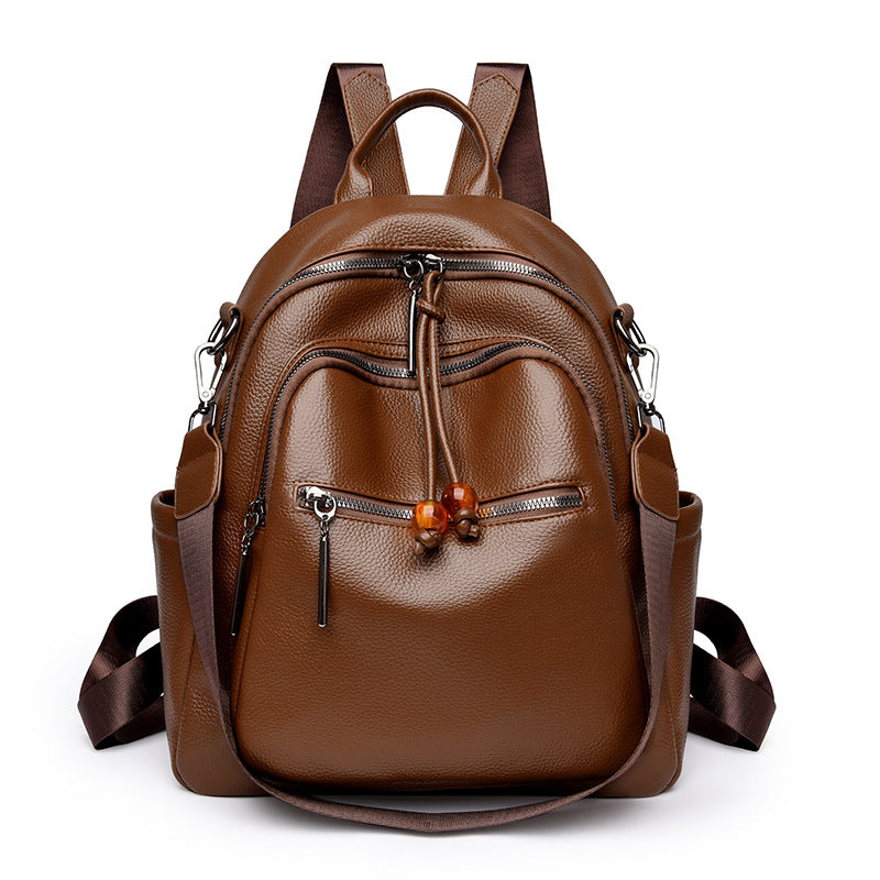 Premium Leather Travel Backpack
