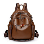 Premium Leather Travel Backpack