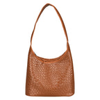 Textured Woven Hobo Bag