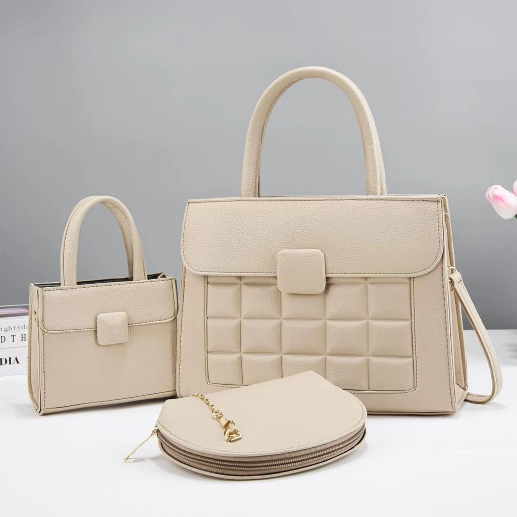 Women high-quality handbag set with stylish accents