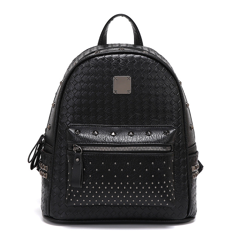 Studded Leather Backpack