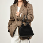 Suede Bucket Handbag