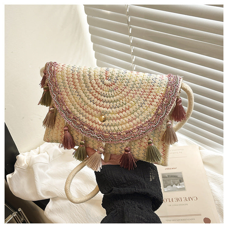 Bohemian Woven Clutch Bag
