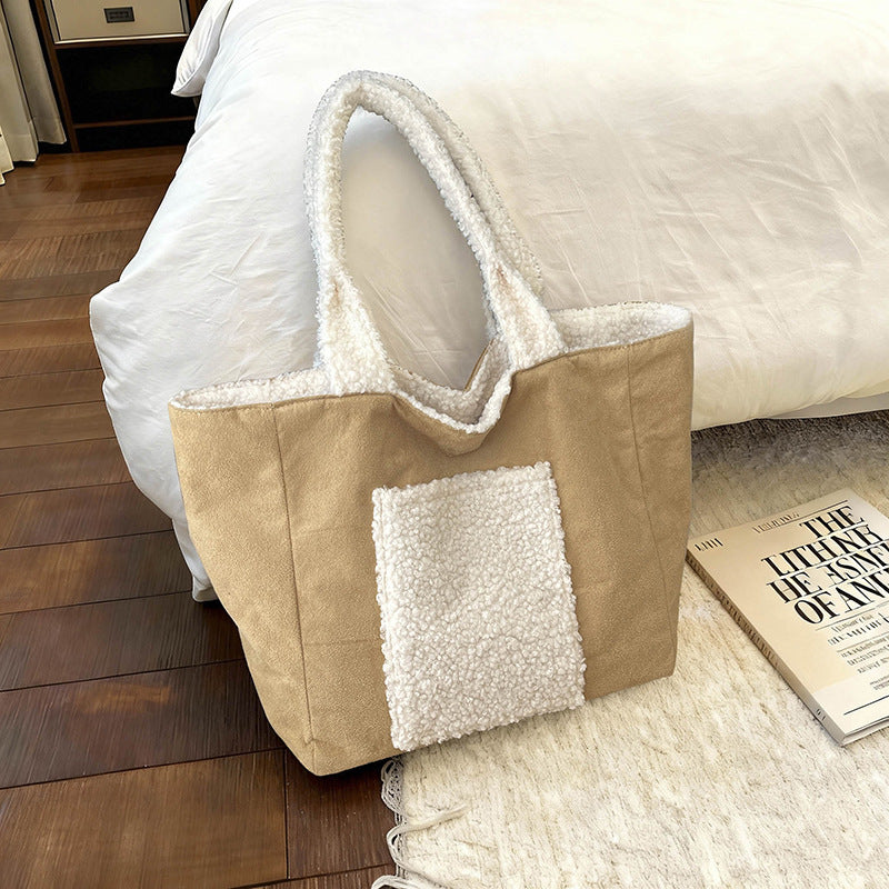 Women’s tote bag made of high-quality material and exclusive design-https://detail.1688.com/offer/1030506824155.html-Calm Wears-Khaki-nothing-Calm Wears