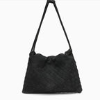 Woven Drawstring Shoulder Bag
