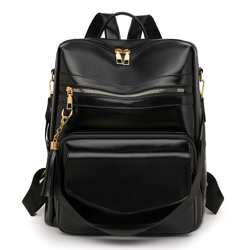 Multifunctional Stylish Leather Backpack Calm Wears