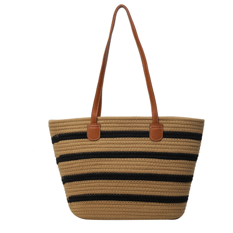 Stylish Striped Beach Tote Calm Wears