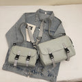 Modular shoulder bag with unique fastening system