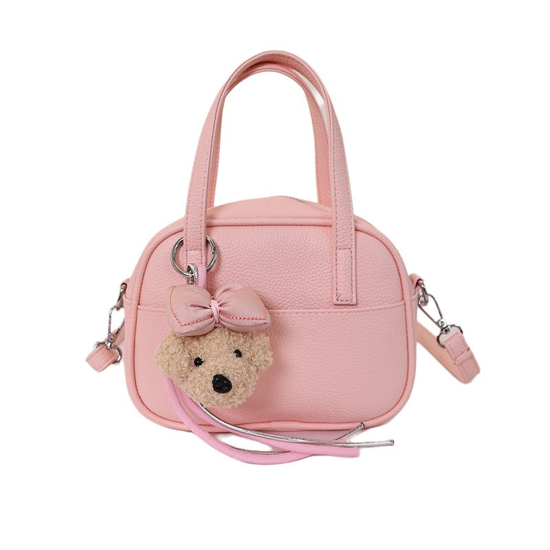 Women's mini handbag with playful animal charm-https://detail.1688.com/offer/1051126297445.html-Calm Wears-Rosa-nothing-Calm Wears