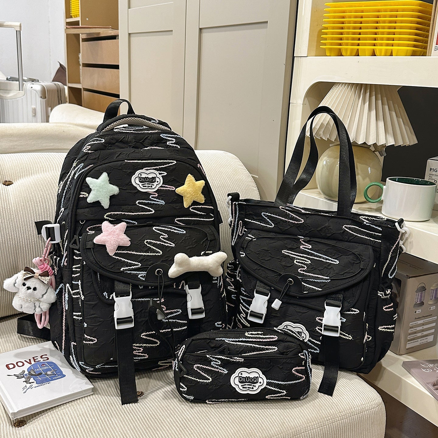 Multi-Compartment School Backpack