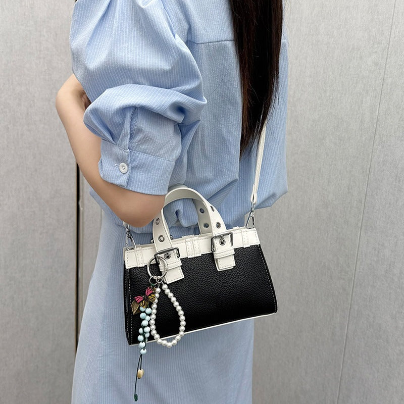 Women's mini handbag with playful pendant and elegant design-https://detail.1688.com/offer/1051139153294.html-Calm Wears-Black-Size: without pendant-Calm Wears