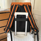 Urban backpack with breathable mesh material and practical compartments